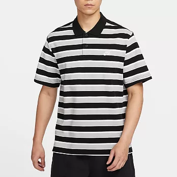 NIKE AS M NK CLUB STRIPE POLO 男短袖POLO衫-黑白-FN3897010 2XL 黑色