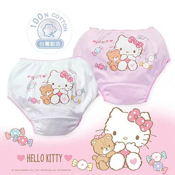 【ONEDER旺達棉品】三麗鷗凱蒂 二入三角褲內褲 純棉內褲 兒童內褲 Hello Kitty內褲- S -KT-CG002