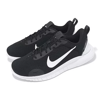 Nike 慢跑鞋 Flex Experience RN 12 男鞋 寬楦 黑 白 緩衝 輕量 運動鞋 DV0744-004
