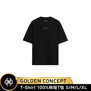 ★送原廠好禮★Golden Concept T-Shirt 黑色/白刺繡 CT-TS521 (Oversize 加大版) S 黑色