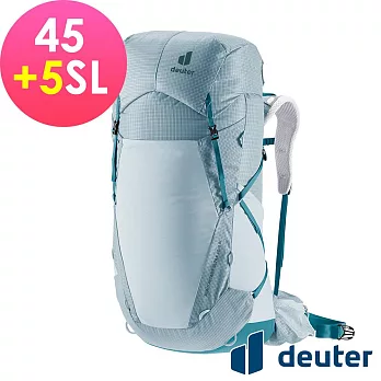 【deuter 德國】AIRCONTACT ULTRA 45+5SL拔熱式透氣背包3360022 水藍