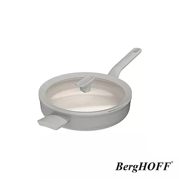 【BergHOFF貝高福】Balance單柄附耳含蓋平底鍋26cm(BHBL-F26H-MM) 月霧灰