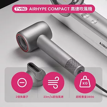 ｜Acore 品好物｜TYMO｜AIRHYPE COMPACT 迷你負離子高速吹風機