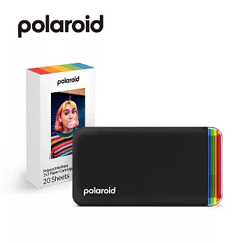 Polaroid 寶麗來 手機相片印相機-黑色 超值組(DH2+DHP1) 內附20張相片紙 黑色