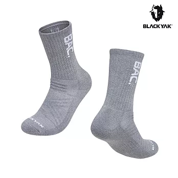 BLACKYAK ALPINE中筒襪 24 麻花灰