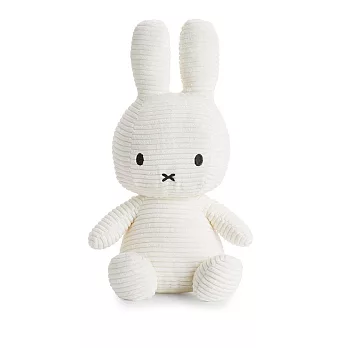 BON TON TOYS Miffy米菲兔ECO燈芯絨填充玩偶-50cm (白)