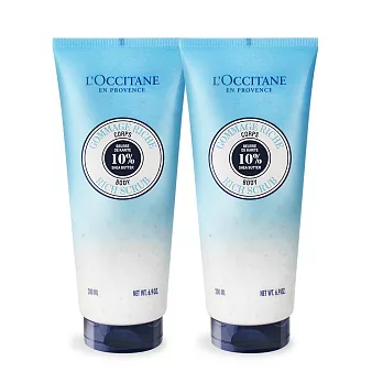 L’OCCITANE 歐舒丹 乳油木保濕去角質美體霜(200ml)X2-期效202506-百貨公司貨