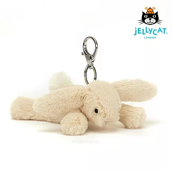 英國 JELLYCAT 鑰匙圈/吊飾 Smudge Rabbit Bag Charm 史瑪吉兔兔