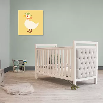 【Supreme print】藝術微噴霧面30x30cm 可愛動物 手繪風 油畫布無框畫-黃色小鴨 掛畫 兒童房 北歐風 (客製商品)