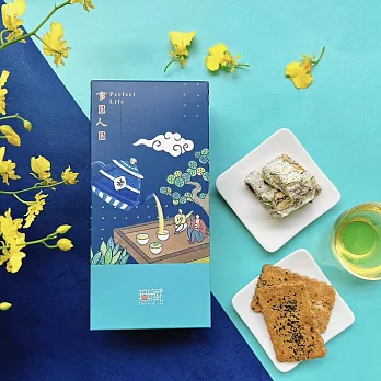 無藏_公益茶食禮盒 -月圓人團圓 -玉山焦糖烏龍茶煎餅(10入盒裝)