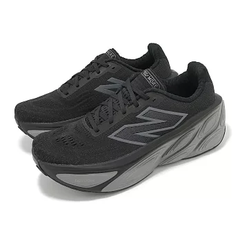 New Balance 慢跑鞋 Fresh Foam X More V5 2E 男鞋 寬楦 黑灰 厚底 運動鞋 NB MMORLK5-2E