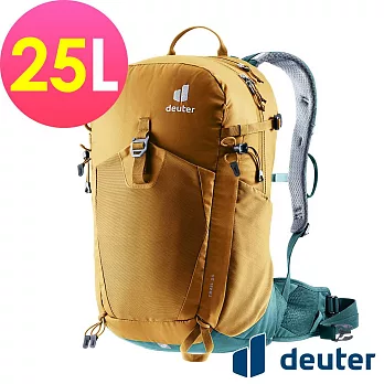 【deuter 德國】TRAIL 25L 輕量拔熱透氣背包3440524- 杏仁咖