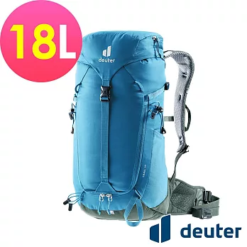 【deuter 德國】TRAIL 18L 輕量拔熱透氣背包3440124- 藍