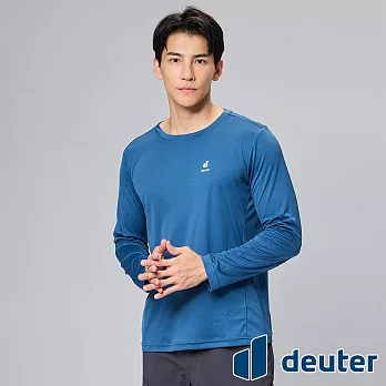 【deuter 德國】男款長袖吸濕排汗T恤DE-T2403M*- M 藍