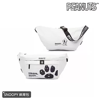 【SNOOPY 史努比】斜背包-腳印