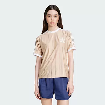 ADIDAS 3 S PNST TEE 女短袖上衣-卡其-IY7232 XS 卡其色