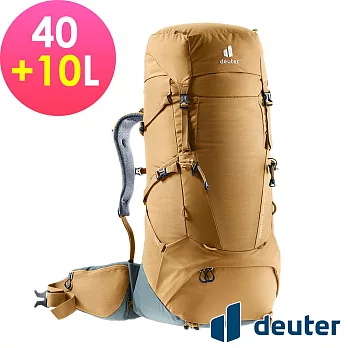 【deuter 德國】AIRCONTACT CORE 40+10L 拔熱式透氣背包3350122- 杏仁咖