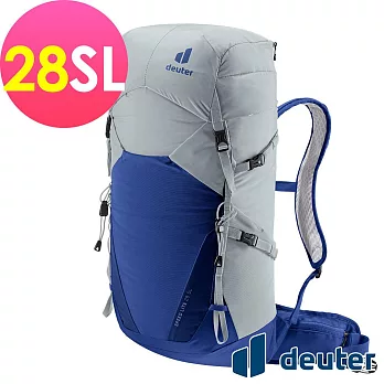 【deuter 德國】SPEED LITE 28SL 超輕量旅遊背包3410522- 白錫/藍