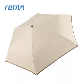 【rento】防曬黑膠安全自動傘 橡木白