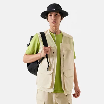 The North Face M UTILITY CAMP VEST - AP 男口袋背心-卡其-NF0A87V43X4 3XL 卡其色