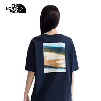 The North Face W PLACE WE LOVE SS TEE - AP 女短袖上衣-藍-NF0A89W48K2 L 藍色