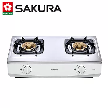 【SAKURA 櫻花】二口安全爐台爐 G615A/G615AS (桶裝瓦斯/LPG) 送安裝