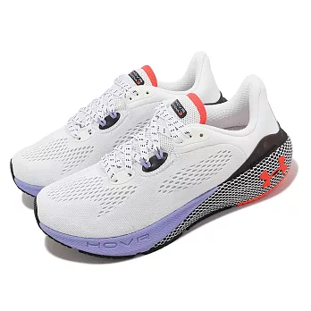 Under Armour 慢跑鞋 HOVR Machina 3 女鞋 白 紫 透氣 緩震 支撐 運動鞋 UA 3024907106