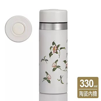 《乾唐軒活瓷》花神活瓷保溫杯 / 雪花白 330ml