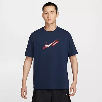 NIKE AS LBJ M NK TEE M90 2 男短袖上衣-藍-FZ8076410 L 藍色