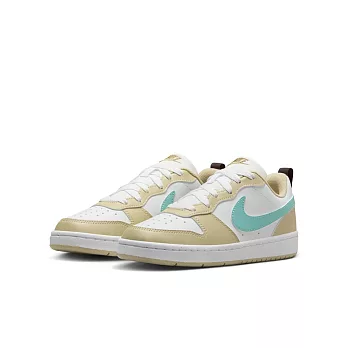 NIKE COURT BOROUGH LOW RECRAFT (GS) 中大童 女休閒鞋-白-HM3726731 US3.5 白色