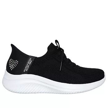 Skechers Ultra Flex 3.0 [150177BLK] 女 健走鞋 休閒 步行 愛心水鑽 瞬穿 舒適 黑