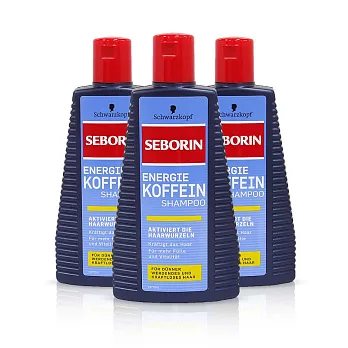 德國Schwarzkopf Seborin 咖啡因洗髮露250mlX3入