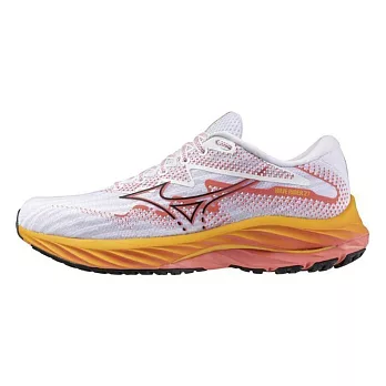 Mizuno Wave Rider 27 [J1GD230371] 女 慢跑鞋 運動 路跑 一般型 緩震 美津濃 白橘