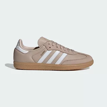 Adidas Samba OG W [IE6523] 女 休閒鞋 經典 三葉草 復古 德訓鞋 膠底 奶茶