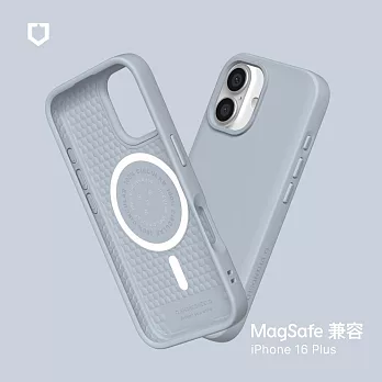 犀牛盾 iPhone 16 Plus(6.7吋) SolidSuit(MagSafe兼容)超強磁吸手機殼 - 循環灰