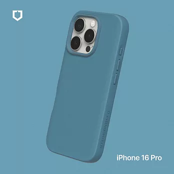 犀牛盾 iPhone 16 Pro(6.3吋) SolidSuit防摔背蓋手機殼-經典款 - 深海藍