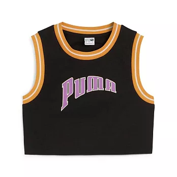 PUMA 女 流行系列P.Team Fanbase短版休閒背心(F)-62502401 XS 黑色