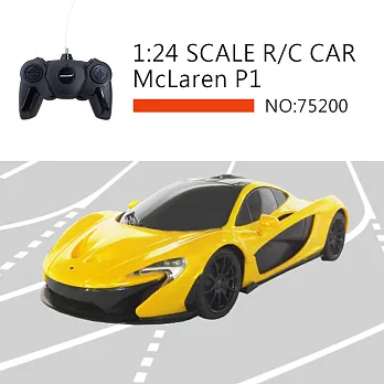 【瑪琍歐玩具】2.4G 1:24 McLaren P1 遙控車/75200 黃