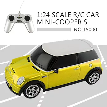 【瑪琍歐玩具】1:24 MINI-COOPER S 遙控車/15000 黃