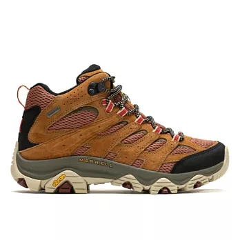 Merrell Moab 3 Mid GTX [ML037498] 女 戶外鞋 登山 越野 中筒 黃金大底 防水 土黃