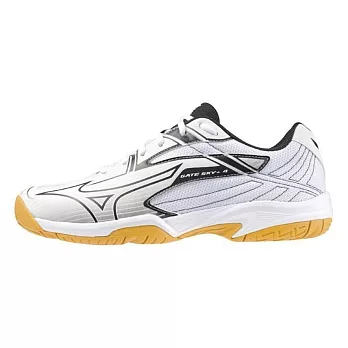 Mizuno Gate Sky Plus 4 [71GA242104] 男女 羽球鞋 寬楦 室內 運動 基本款 白黑