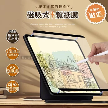 Antiglare 2024 iPad Pro 13吋 磁吸可拆式類紙膜 繪畫筆記專用膜保護貼