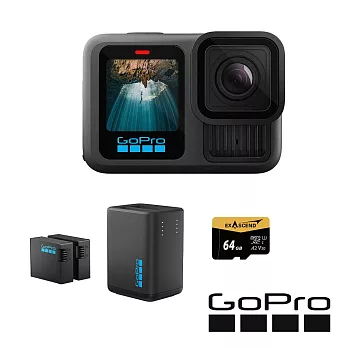 【GoPro】HERO 13 雙充電量加倍套組-[正成公司貨]