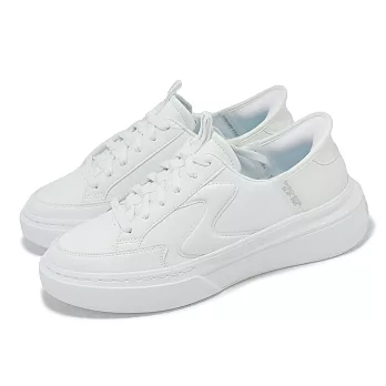 Skechers 休閒鞋 Cordova Classic-New Reign Slip-Ins 女鞋 白 套入式 板鞋 185081WHT