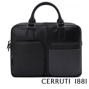 【Cerruti 1881】限量2折 義大利頂級小牛皮公事包/斜背包 全新專櫃展示品(CECA05646M)