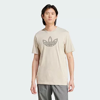 ADIDAS OUTLINE TEE 男短袖上衣-IW5824 2XL 卡其色