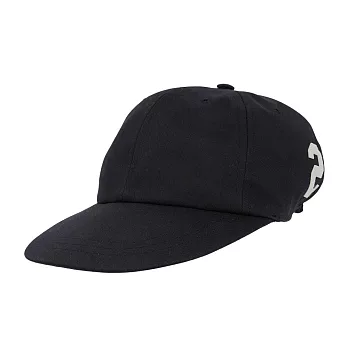 GUCCI 白色Logo 棉質棒球帽 (黑色) L