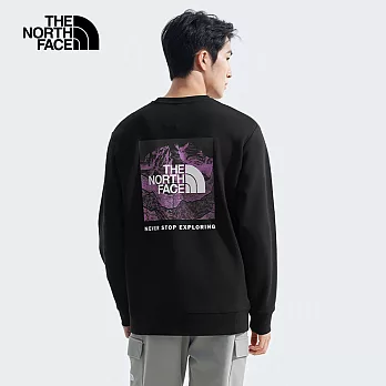 The North Face M BOX MOUNTAIN RLX CREW - AP 男長袖大學T-NF0A8AT9JK3 3XL 黑色