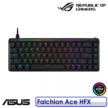 【送原廠ROG電競鼠墊】ASUS 華碩 ROG Falchion Ace HFX 65% 有線電競鍵盤 磁軸