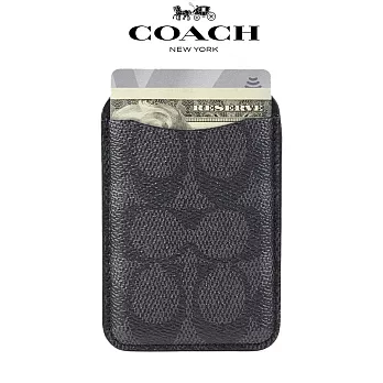 【COACH】精品 MagSafe 卡套 經典黑